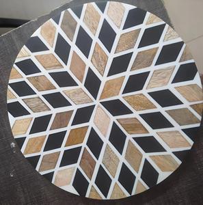 Mesa de Cajones con Incrustaciones de Hueso de ILAHI, Diseño Moderno con Detalles de Ágata, Almacenamiento de Tres Niveles, Mueble Portátil para Sala de Estar/Hogar - Product Image 3