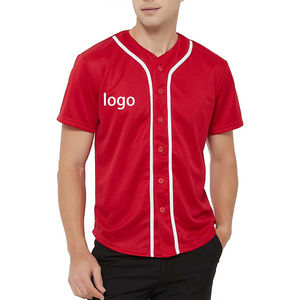 Maillot d'entraînement de baseball personnalisé en polyester respirant, uniforme d'équipe, fabricant OEM en gros - Product Image 4