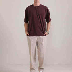 T-shirt ample et respirant de haute qualité pour homme, coupe oversize avec épaules tombantes - Product Image 3