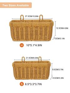 Cesta de ratán tejida a mano Natural asequible, artesanía de Vietnam ecológica para organizar frutas secas, papelería, artículos esenciales para el hogar - Product Image 4