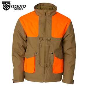 Veste de chasse pour homme adulte, camouflage imperméable, orange vif, coupe-vent, respirante, softshell, 100% vêtements de chasse - Product Image 1