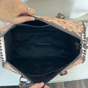 Sac de voyage de luxe en cuir de vachette fait main, style personnalisé, haute qualité, pour femme, sac à bandoulière, sac de sport, best-seller - Product Image 6