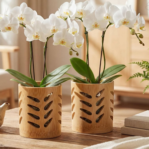 Macetas de bambú natural de alta calidad para plantas de jardín, macetas de interior con diseño hueco de Vietnam - Product Image 3