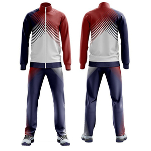 New Fashion Winter Casual Solid Sublimation Custom Breathable Lightweight Polyester/Cotton Drawstring Closure Tracksuits <b>Men</b> - Product Image 1