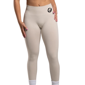 Leggings de compression taille haute sans couture pour femme, couleur ivoire, pour la gym, le fitness, le yoga, la course, l'entraînement, anti-transparence, extensibles dans les quatre sens, Activew - Product Image 3
