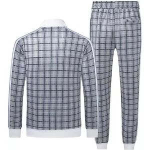 Nouvel ensemble de survêtement polaire tendance pour homme, hiver, couleur unie, fermeture éclair, design personnalisé, fitness, tenue décontractée - Product Image 2