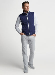 Chaleco Acolchado Azul Marino con Cuello Alto para Hombre y Mujer, Cortavientos con Cierre de Cremallera, Prenda Exterior Casual de Otoño, Ecológica y Fresca - Product Image 4