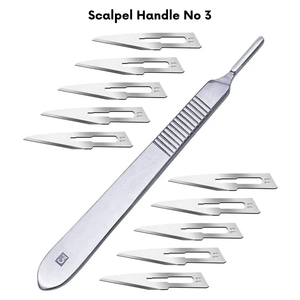Scalpels et manches de couteaux chirurgicaux en acier, sans kit d'instruments manuels, pour usage hospitalier - Product Image 4