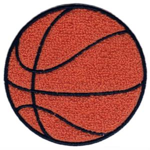 Écusson en chenille personnalisé pour le basketball, à coudre ou à thermocoller, badge sportif pour vestes, chapeaux, sacs à dos, uniformes, design personnalisé - Product Image 3