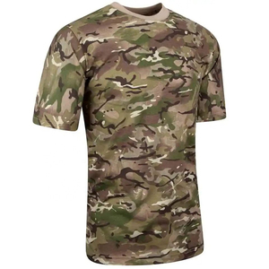 เสื้อยืดแขนสั้นลายพรางสำหรับผู้ชาย แห้งเร็ว ทรงปกติ คอกลม สไตล์ลำลอง พิมพ์ลาย ผ้าถักโพลีเอสเตอร์ - Product Image 3