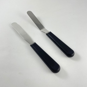 อุปกรณ์ตกแต่งเค้กมีความยืดหยุ่นไม้พายไอซิ่งแบบตรงและออฟเซ็ตทำจากสแตนเลสขนาด8 "สำหรับมืออาชีพ - Product Image 2