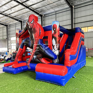 Château gonflable de style Web Hero pour enfants, château gonflable commercial avec toboggan - Product Image 4