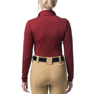 Chemise de concours d'équitation unisexe à séchage rapide, personnalisable, légère, imperméable, coupe-vent, coupe ajustée, col rond - Product Image 1