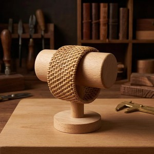 Weaving Cane Wood Trendy Tribal Women's Bangles Polished Rattan Wooden Bangle Jewelry Rustic Luxury Organic Fashion - Product Image 1