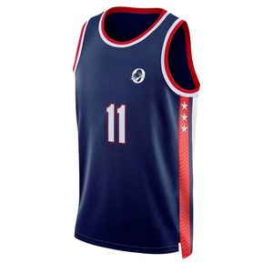 Maillot de basket-ball rouge marine pour hommes, sans manches, uniforme d'équipe athlétique, chemise de sport légère, respirante, pour entraînement et match - Product Image 1