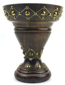 Brûleur à Bakhoor en bois naturel et métal fait main, diffuseur d'aromathérapie pour la pièce, bougies et parfums d'intérieur, porte-encens de table - Product Image 5