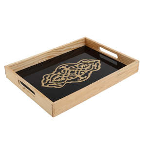 Bandeja ovalada de madera con grabado de búho, apta para lavavajillas, para almacenar bebidas y alimentos, bandeja de madera hecha a mano con impresión personalizada. - Product Image 2