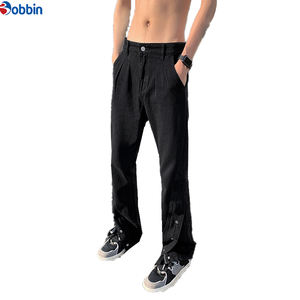 Jeans de Moda Hip Hop Casuales de Alta Calidad para Hombre, Personalizables, Ajustados, con Botones Laterales, para Primavera - Product Image 2