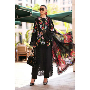 FASHIONISTA INTERNATIONAL Últimos Diseños de Trajes 100% para Mujer, Bordado Fino, Salwar Kameez Indio Pakistaní para Fiesta, Talla Adulto - Product Image 6