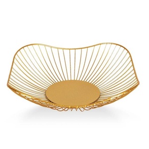 Cesta para frutas de metal con forma de hoja de loto, disponible en color personalizado - Product Image 4