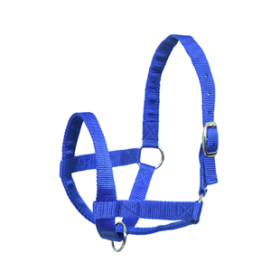 Heavy Duty Blue Nylon Cow Halter Adjustable Livestock Head <b>Collar</b> with <b>Metal</b> Buckles Durable for Cattle Farming Use - Product Image 1