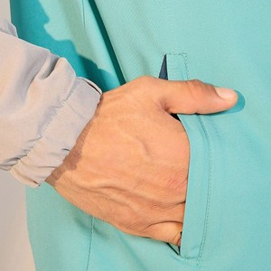 Ensemble de survêtement bleu pour homme – Veste zippée à manches longues et pantalon, color block, coupe sportive régulière, respirant, idéal pour l'automne - Product Image 4