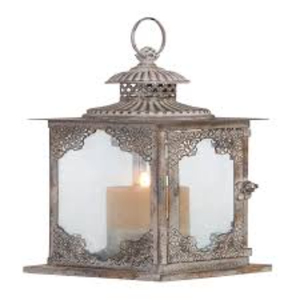 Farol Decorativo de Metal Creativo con Asa, de Hierro y Vidrio Vintage, para Interiores y Exteriores, Colgante o de Mesa, Adorno para el Hogar - Product Image 1