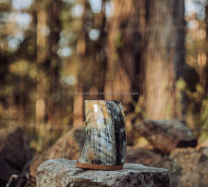 Chope à bière en céramique de corne de buffle de la meilleure qualité d'Inde pour les fêtes de club et les cornes à boire Viking - Product Image 3