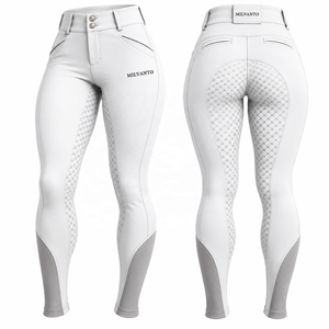 Leggings d'équitation pour femme personnalisés, taille haute, avec grip en silicone intégral, extensibles - Product Image 4
