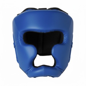 Casque de boxe en cuir avec logo personnalisé, écologique, protection pour l'entraînement et le sparring - Product Image 1