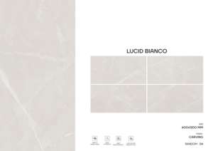 กระเบื้องพอร์ซเลนแกะสลักระดับพรีเมียมเกรดส่งออก ขนาด 600x1200 มม. กระเบื้องปูพื้นและผนังขนาดใหญ่ สำหรับตกแต่งภายในสุดหรู - Product Image 2