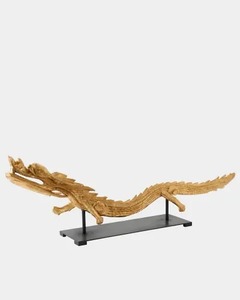 Sculpture de dragon faite à la main, figurine animale sculptée, design traditionnel, décoration de table pour salon - Product Image 1