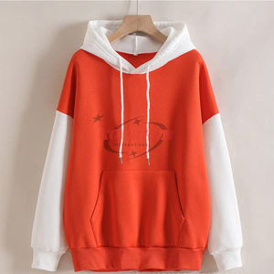 Sweat à capuche unisexe brodé 100 % coton, différentes couleurs, coupe oversize, décontracté, pour l'hiver, avec poche - Product Image 2