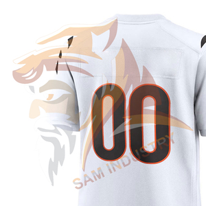 Maillot de football américain personnalisé tendance, à séchage rapide, manches courtes, respirant et à séchage rapide - Product Image 6