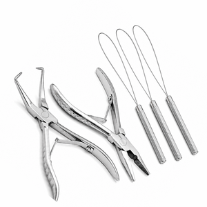 MANAN INSTRUMENTS Kit de pinces à extensions capillaires en acier inoxydable avec outils de retrait de fils pour l'installation et le retrait MI-HEP-884 - Product Image 4