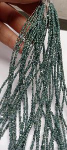 Perles de diamant brut de couleur bleu naturel non taillées, taille 3 mm à 4 mm, éclats de cristal brut, perles de pierres précieuses en vrac pour la fabrication de bijoux en gros - Product Image 3