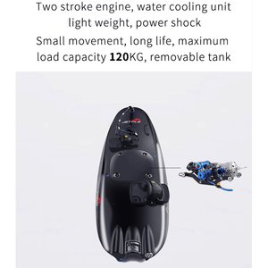 PSJF08a Moteur à essence 110CC pour jet ski et planche de surf, charge utile 120kg, vitesse 58 km/h, profondeur d'eau 60cm, paiement sécurisé avec carburateur PICC - Product Image 6