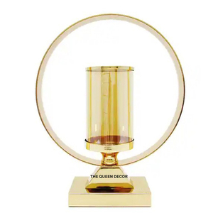 Nouveau porte-bougie design pour la maison et l'hôtel, décoration de Noël, tendance, or, moderne, élégant, fait main, taille personnalisée - Product Image 1