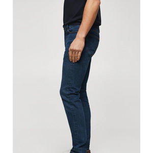 Pantalones vaqueros de algodón para hombre, de cintura alta, lavado claro, corte ajustado, talla grande, a la moda, estilo skinny, con bolsillos, estilo urbano. - Product Image 4