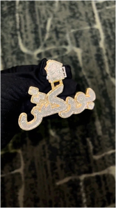 Conjunto de Collar y Colgante de Diamantes Moissanite VVS1 de Oro Blanco y Plata 925, Estilo Hip Hop, con Incrustaciones Brillantes - Product Image 4