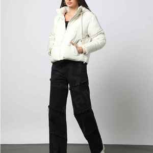 Regular Size Unisex Puffer <b>Jacket</b> Outerwear High Street Spring Lightweight Warm <b>Long</b> Sleeves Zip Closure - Product Image 2