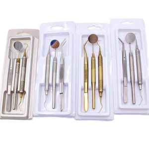 Kit Dental de Acero OEM Más Vendido, Set de Examen Dental de Alta Calidad con Empaque Personalizado, Explorador Quirúrgico con Empuñadura Moleteada - Product Image 6