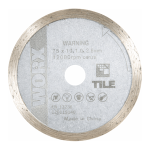 Disque de découpe diamanté 125 mm, épaisseur 4 mm, utilisation humide/sèche pour la découpe de céramique en laboratoire et industrielle - Product Image 1