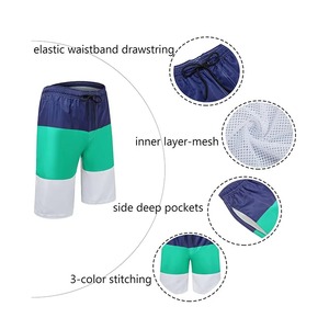 <b>Mens</b> Color Block Swim <b>Trunks</b> Quick Dry Beach Shorts Summer Board Shorts OEM Wholesale Swimwear Fashion - Product Image 3