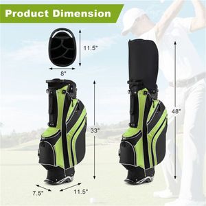 Borsa da Golf Portatile Leggera Verde con Supporto Integrato - Product Image 2