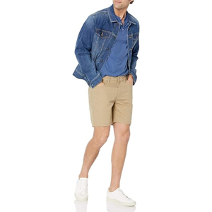 Pantalones Cortos Cargo de Poliéster Resistentes al Agua para Hombre, Color Caqui, con Cierre de Cremallera y Bolsillos, Largo Medio, para Verano - Product Image 4