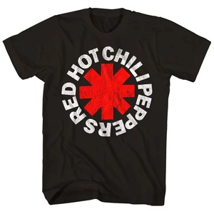 เสื้อยืดสีดำสำหรับผู้ชาย Red Hot Chili Peppers พิมพ์ลายโลโก้ดาวสีแดง แขนสั้น ทรงสปอร์ต คอกลม ผ้าเจอร์ซีย์ - Product Image 3