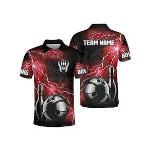 Hot Selling Working Cheap Team <b>Bowling</b> T-shirts Premium Quality Lightweight Breathable Work Wear Sportswear T-shirts - Product Image 5