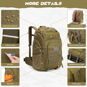 Sacs à dos tactiques tendance avec impression de logo personnalisé, rangement multi-compartiments et système de transport confortable - Product Image 3