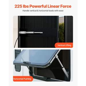 12V 高速线性执行器 4 英寸 IP54 防护 225 磅/1000N 负载 0.6 英寸/秒 线性运动执行器安装支架 - Product Image 2